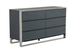 Zoe Modern Grey Bedroom Set