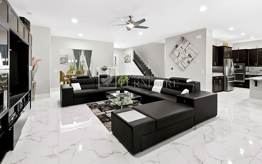 Martinelli Modern Sectional in a customer home