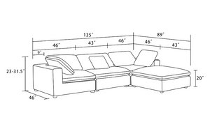 Mëlo Modular Customizable Sectional