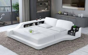 Mcguire Leather Bed With Storage