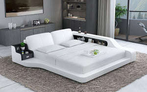 Mcguire Leather Bed With Storage