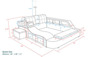 Sophia Tech Smart Ultimate Bed | All In One Bed