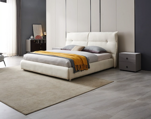 Enzo Leather Modern Bed