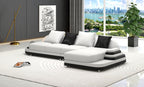 Lillian Mini Modern Leather Sectional