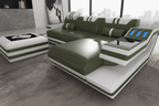 Aura Compact Sectional Olive Drab White