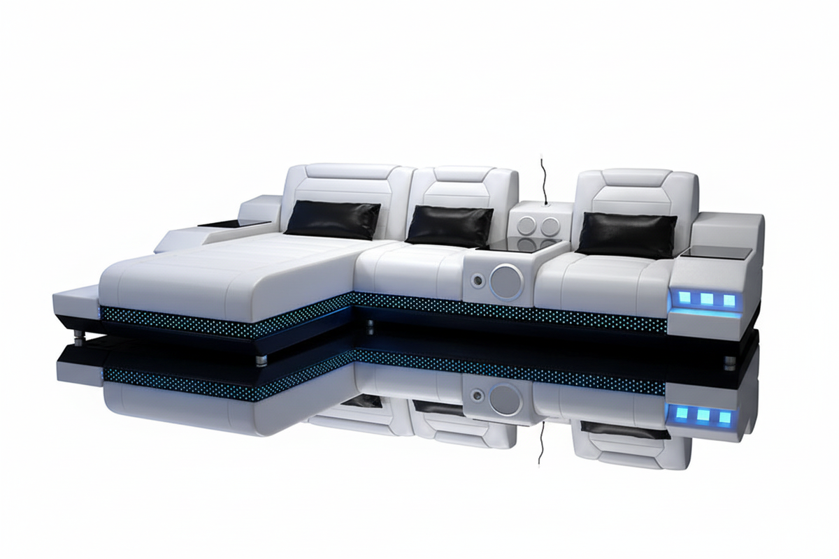 Celsius Mini Modern Leather Sectional