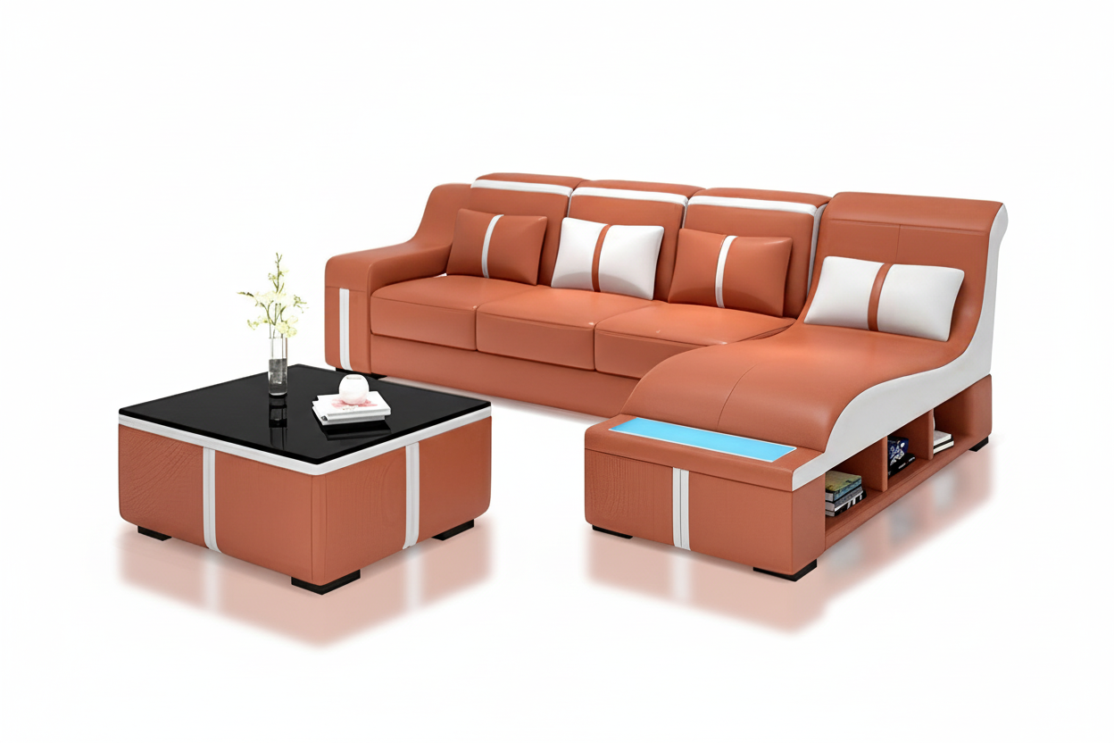 Lisa orange white shadow