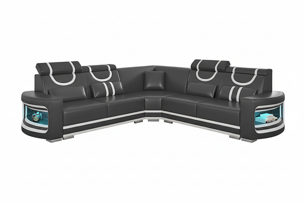 Luca Modern Corner Sectional with LED Light