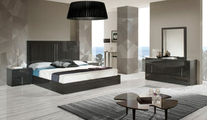 Axman Italian Modern Grey Bedroom Set