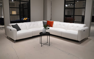 Iona Leather Recliner Sectional Sofa