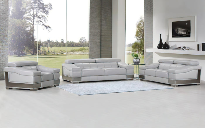 Winky Light Gray Sofa Set