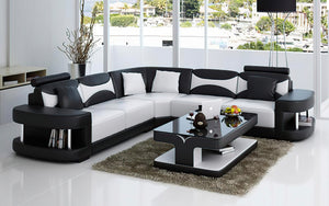 Critika Modern Leather Sectional