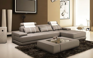 Juke Small Leather Sectional