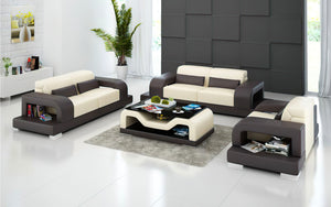 Gara Modern Leather Sofa Set