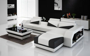 Kopp Leather Sectional With Storage