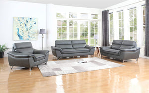 Lilasu Leather Sofa Set