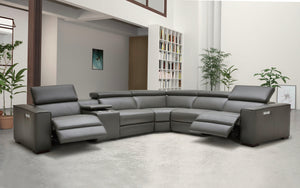 Fabric Birt Sectional Sofa With Recliners