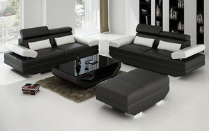 Merdell Modern Leather Sofa Set