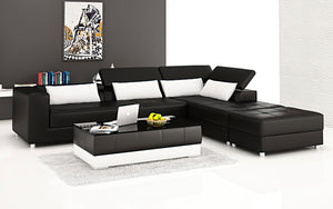 Erial Modern Leather Sectional