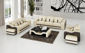 Modia Leather Sofa Set