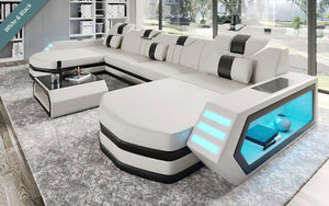 Keenan Modern U Shape Sectional with LED Lights