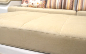 Selena Beige & White Modular Tufted Sectional