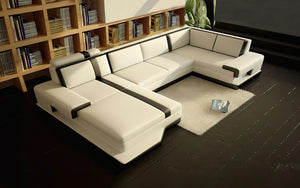 Pawnee Leather Sectional With Chaise