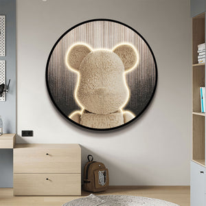 Futuristic Wall Art Modern Street Style Bearbrick