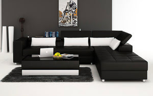 Erial Modern Leather Sectional