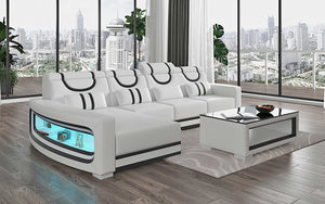 Luca Modern L Shape Sectional with LED Light