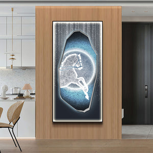 Futuristic Wall Art Moonlight Country Horse I