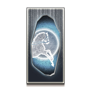 Futuristic Wall Art Moonlight Country Horse I