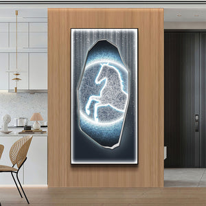 Futuristic Wall Art Moonlight Country Horse II