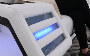 Eileend Leather Sectional with LED Lights | Futuristic Furniture