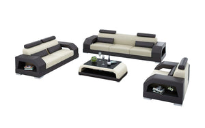 Luxi Modern Leather Sofa Set