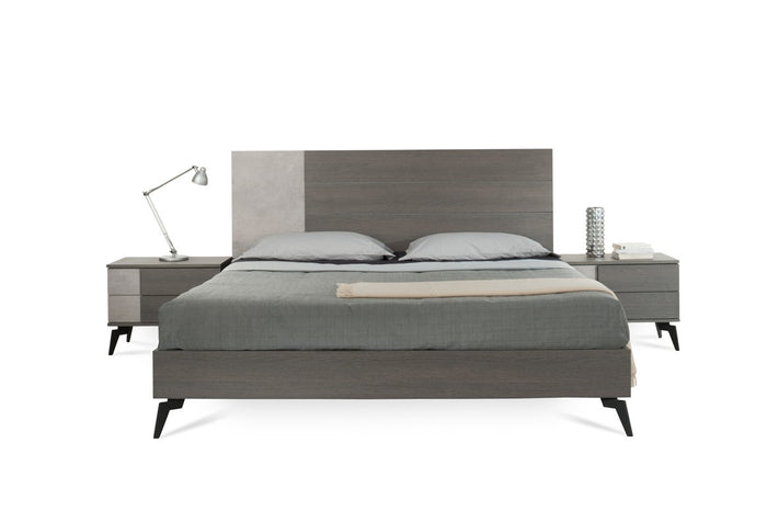 Parella Modern Faux Concrete Bed