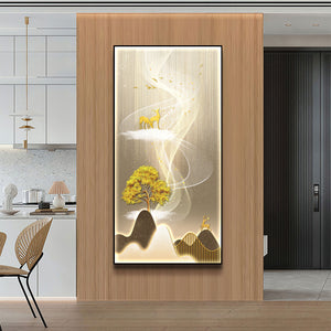 Futuristic Wall Art Elk Dreamland Landscape