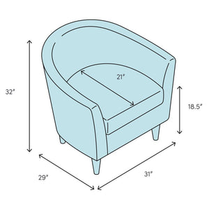 Blum Swivel Barrel Chair