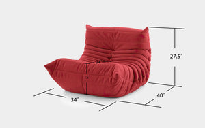 Caterpillar Modern Tufted Lounge Chair