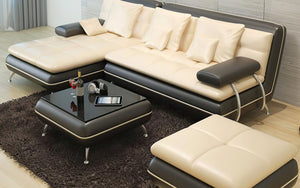Uldir Mini Modern Leather Sectional