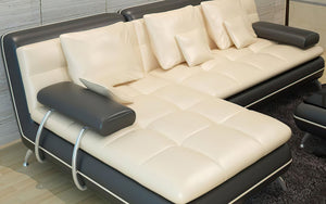 Uldir Mini Modern Leather Sectional