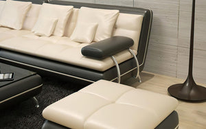 Uldir Mini Modern Leather Sectional
