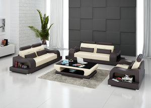 Nebula Modern Leather Sofa Set