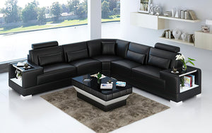 Giana Modern Leather Sectional