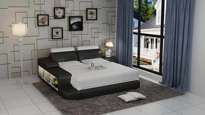 Modern Leather Bed