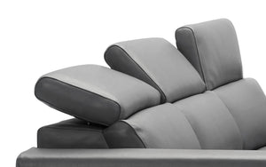 3 pieces Mirage Reclining Sectional With Adjustable Headrest