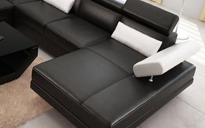 Merdell Modern U-Shape Leather Sectional
