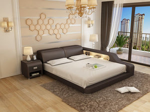 Las Vegas Modern Leather Bed