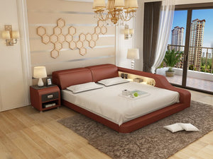 Queen Size Leather Bed