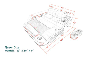 Hariana Tech Smart Ultimate Bed | All In One Bed